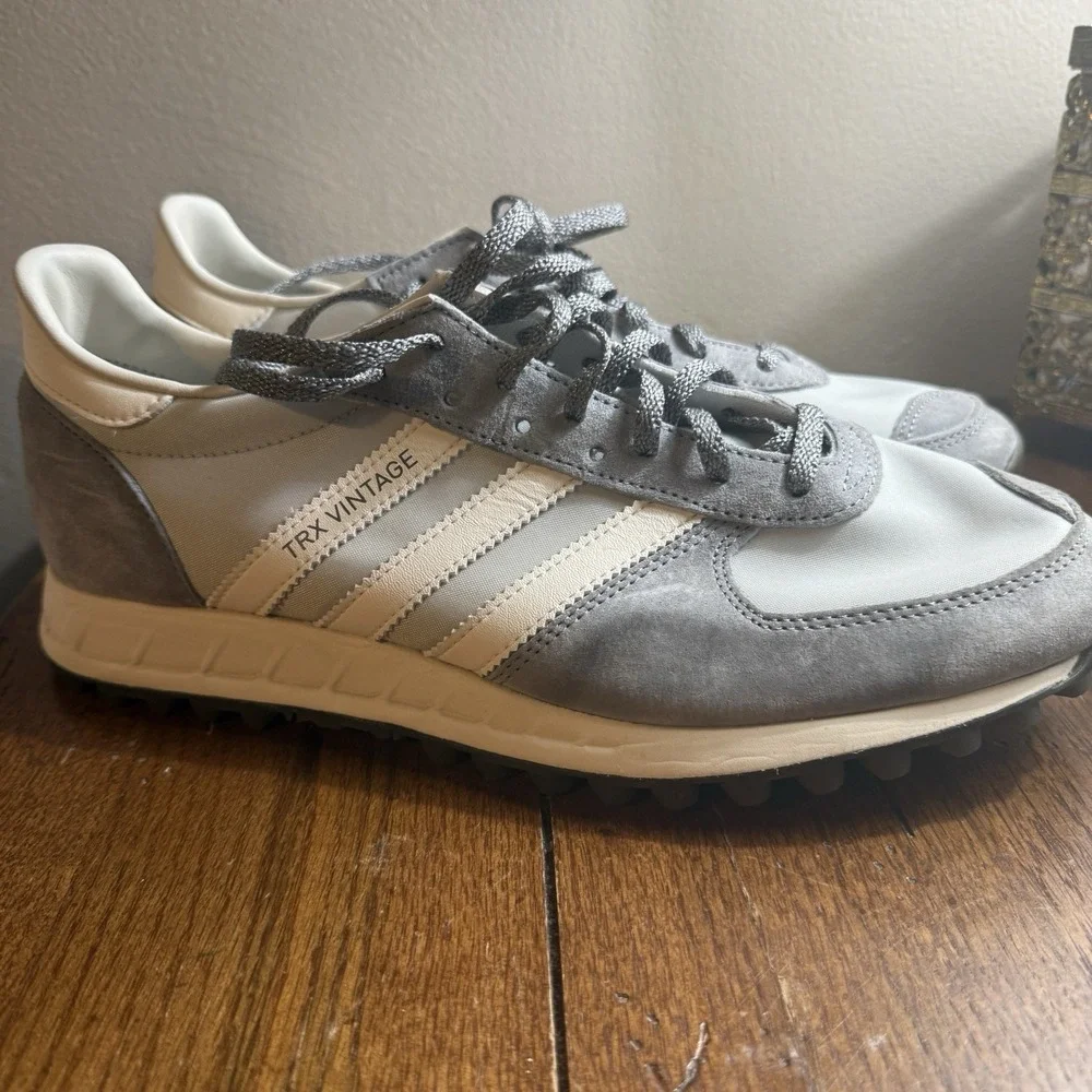 Adidas TRX Vintage Shoes - Gray/Chalk White - Men's Size 9.5 (IG5070)